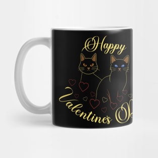 Cats and hearts Mug